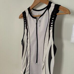 SUGOi Women's 3/4 Zip Mesh Cycling or Running Tank Top